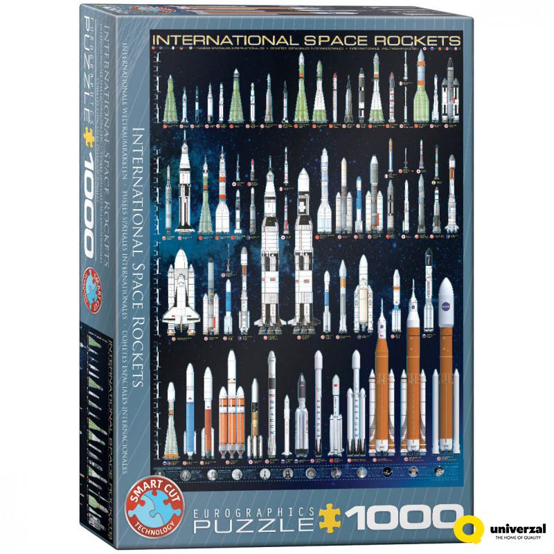 PUZZLE 1000 DELOVA 6000-1015 INTERNATIONAL SPACE ROCKETS 