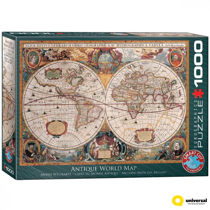 PUZZLE 1000 DELOVA 6000-1997 ORBIS GEOGRAPHICA WORLD MAP 