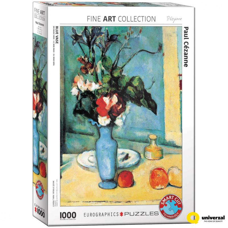 PUZZLE 1000 DELOVA 6000-3802 BLUE VASE BY PAUL CEZANNE 