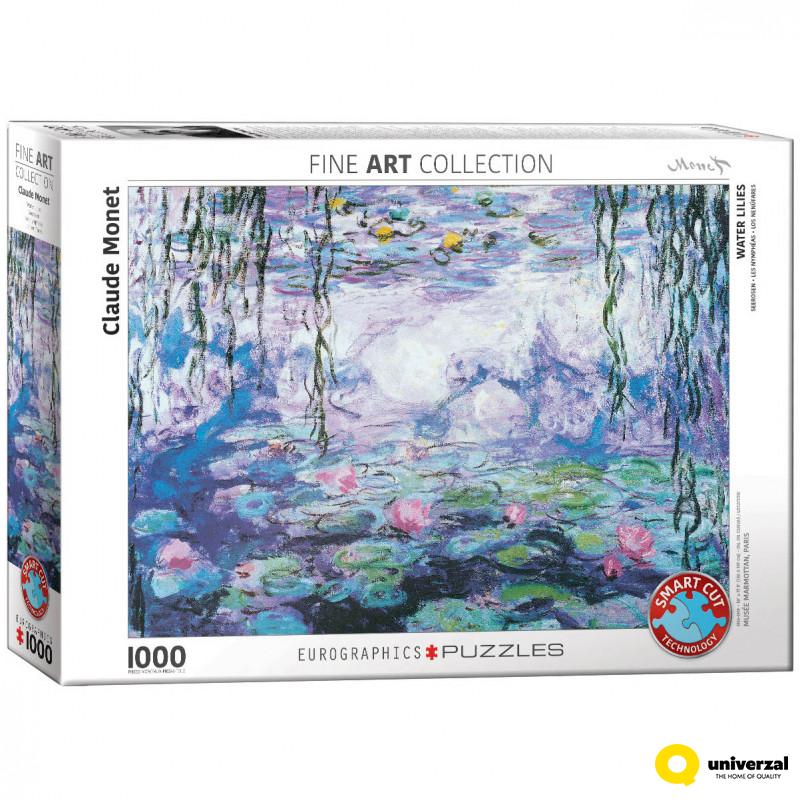 PUZZLE 1000 DELOVA 6000-4366 WATERLILIES BY CLAUDE MONET 