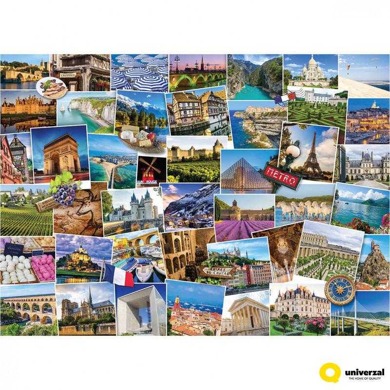 PUZZLE 1000 DELOVA 6000-5466 GLOBETROTTER FRANCE 