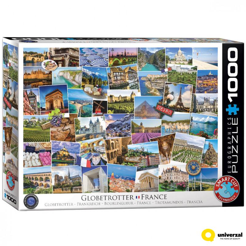 PUZZLE 1000 DELOVA 6000-5466 GLOBETROTTER FRANCE 