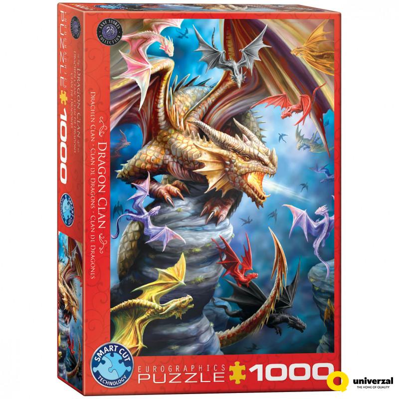 PUZZLE 1000 DELOVA 6000-5475 DRAGON CLAN BY ANN STOKES 