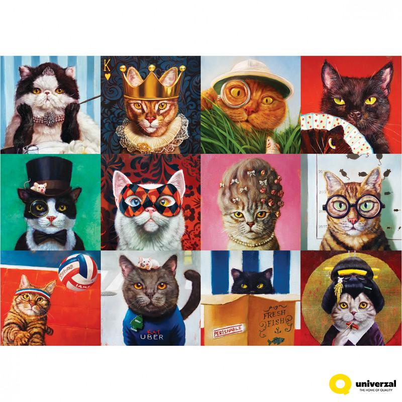 PUZZLE 1000 DELOVA 6000-5522 FUNNY CATS BY LUCIA HEFFERNAN 