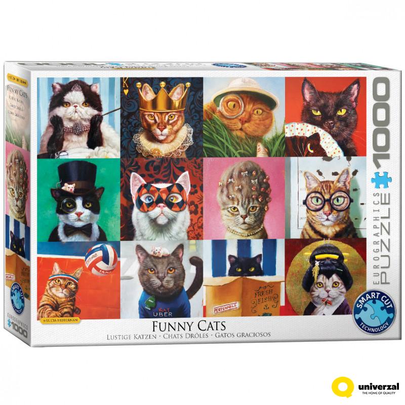PUZZLE 1000 DELOVA 6000-5522 FUNNY CATS BY LUCIA HEFFERNAN 