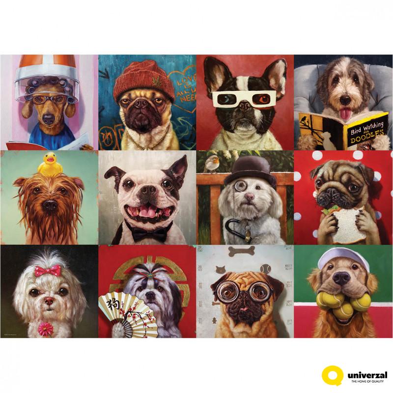 PUZZLE 1000 DELOVA 6000-5523 FUNNY DOGS BY LUCIA HEFFERNAN 
