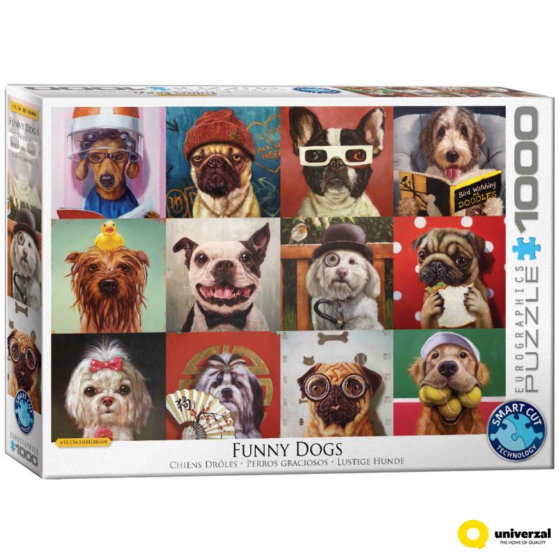 PUZZLE 1000 DELOVA 6000-5523 FUNNY DOGS BY LUCIA HEFFERNAN 
