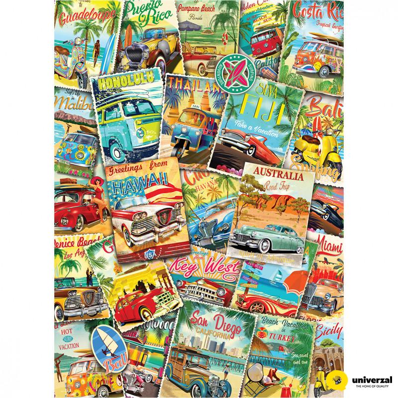 PUZZLE 1000 DELOVA 6000-5628 VINTAGE TRAVEL COLLAGE 