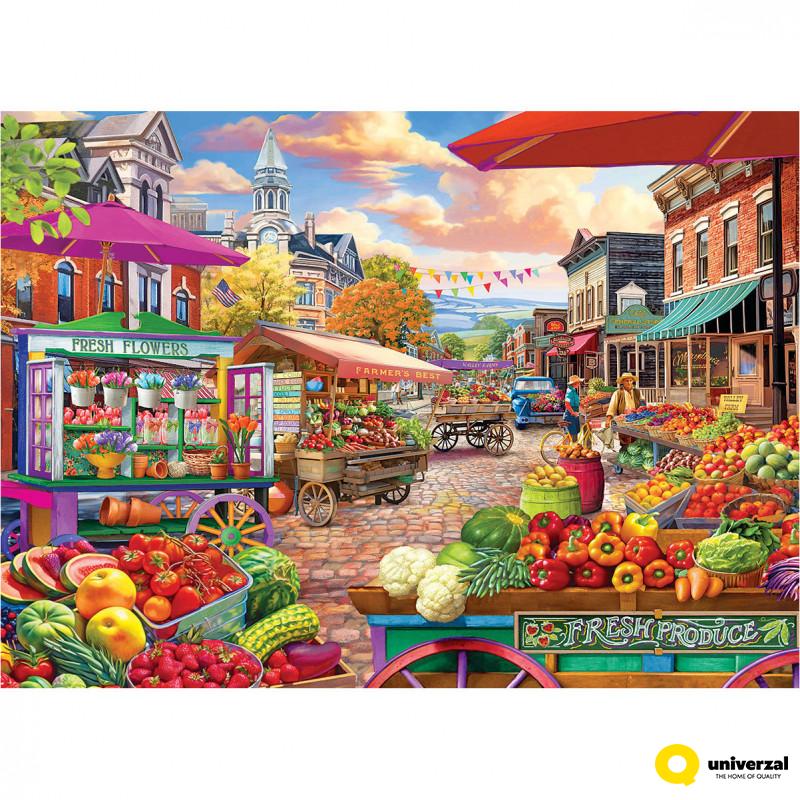 PUZZLE 1000 DELOVA 6000-5860 MAIN STREET MARKET DAY 