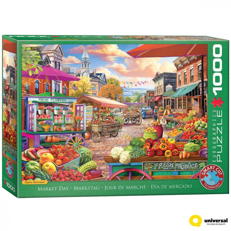 PUZZLE 1000 DELOVA 6000-5860 MAIN STREET MARKET DAY 