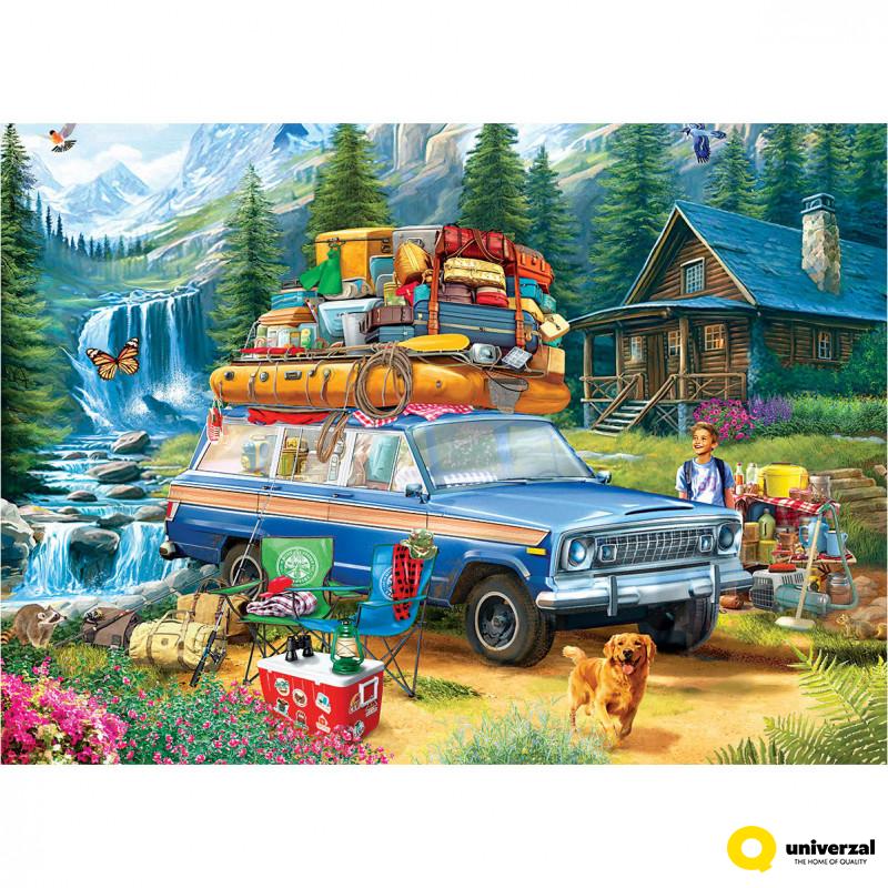 PUZZLE 1000 DELOVA 6000-5867 JEEP - LOADING THE WAGONEER BY 