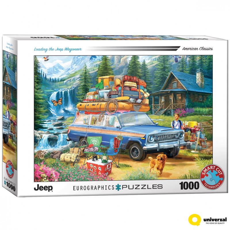 PUZZLE 1000 DELOVA 6000-5867 JEEP - LOADING THE WAGONEER BY 