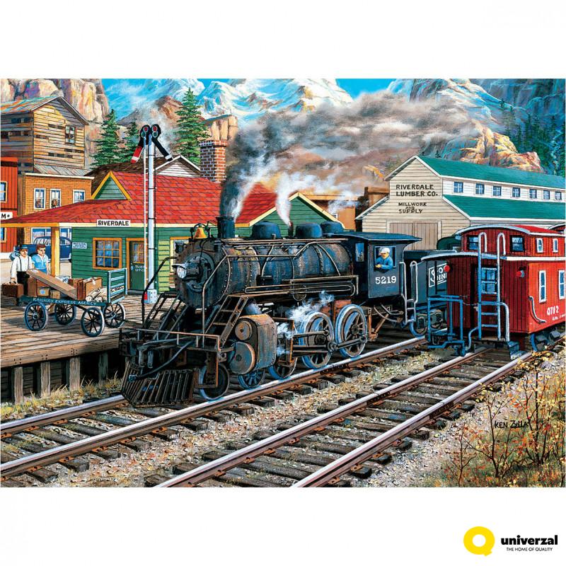 PUZZLE 1000 DELOVA 6000-5876 OLD DEPOT STATION BY KEN ZYLLA 