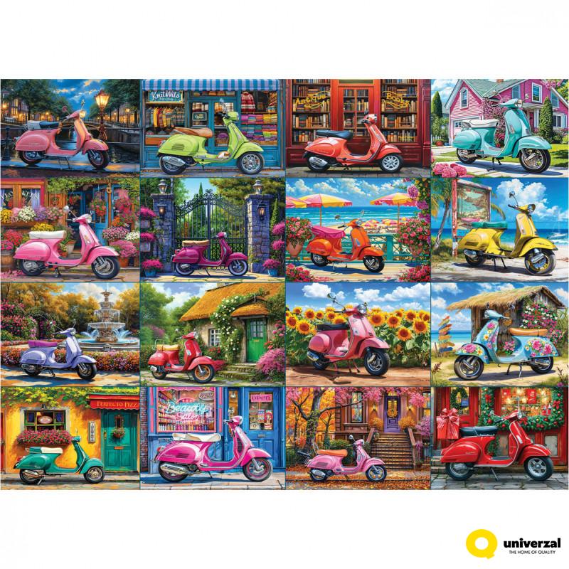 PUZZLE 1000 DELOVA 6000-5916 16 SCOOTERS BY BIGELOW 