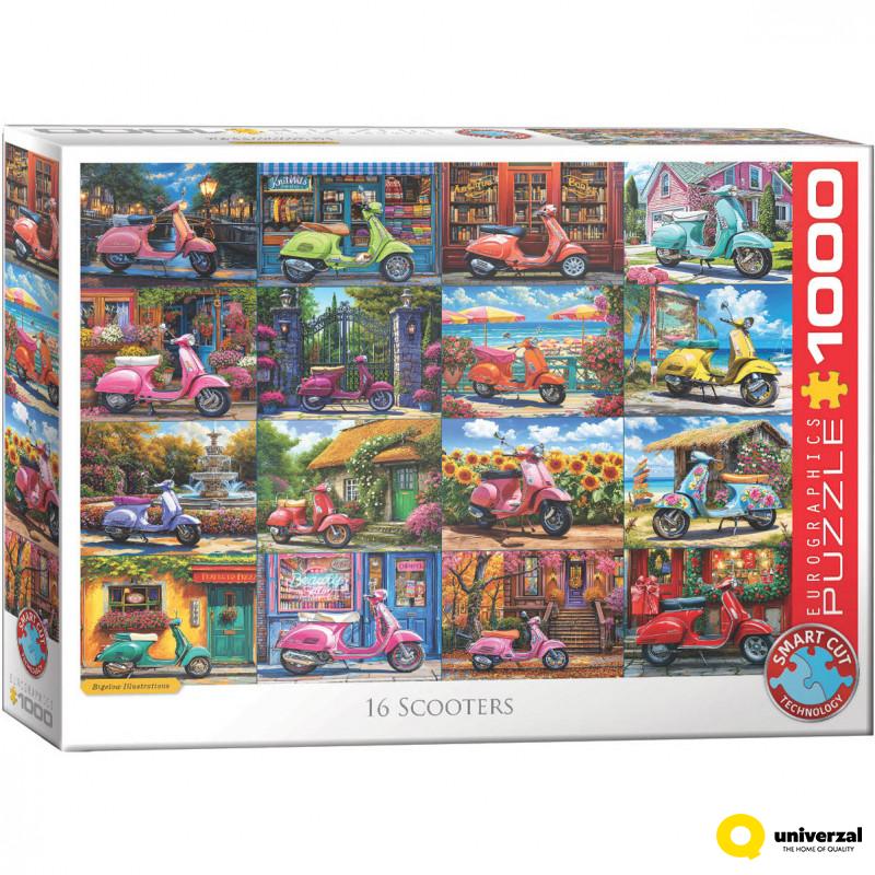 PUZZLE 1000 DELOVA 6000-5916 16 SCOOTERS BY BIGELOW 