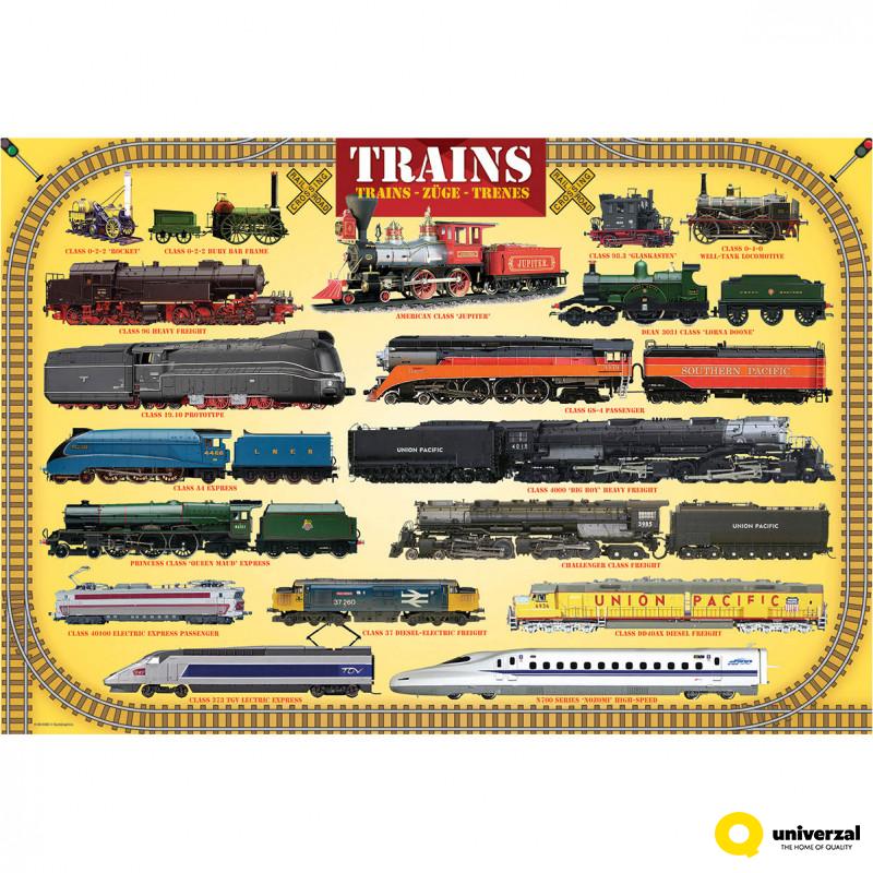PUZZLE 100 DELOVA  6100-0090 TRAINS 