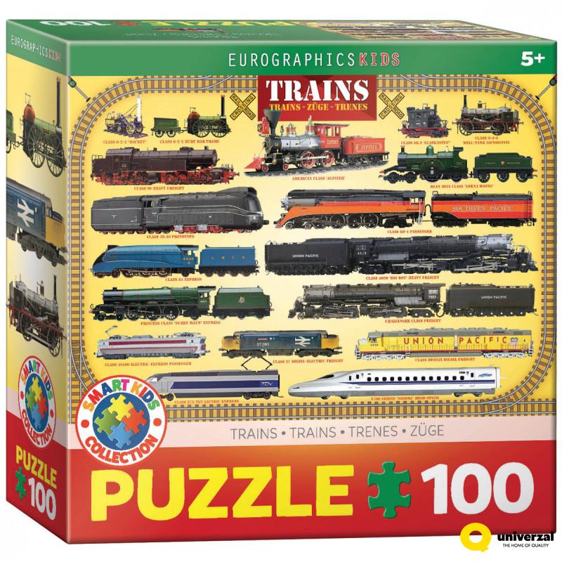 PUZZLE 100 DELOVA  6100-0090 TRAINS 
