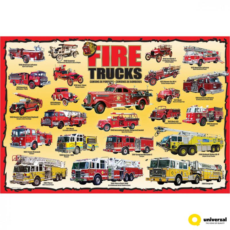 PUZZLE 100 DELOVA  6100-0239 FIRE TRUCKS 