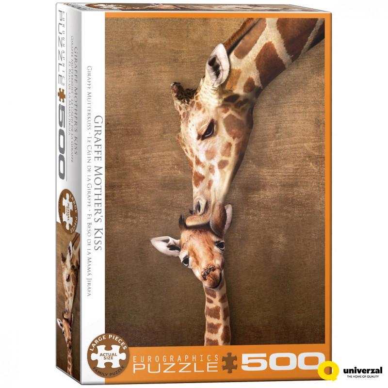 PUZZLE 500 DELOVA  6500-0301 GIRAFFR MOTHER'S KISS 