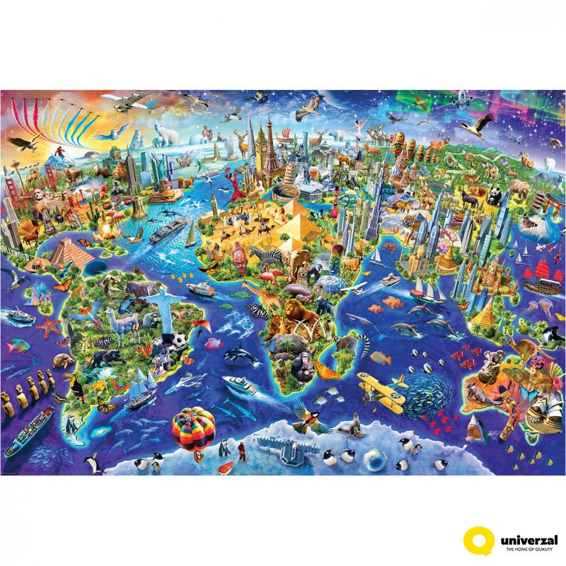 PUZZLE 2000 DELOVA 8220-5343 CRAZY WORLD 