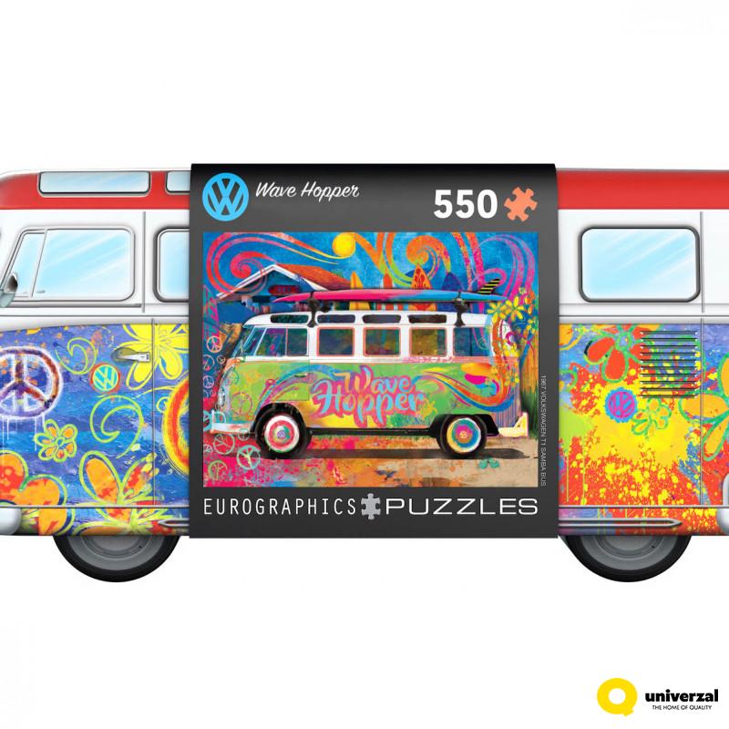 PUZZLE 550 DELOVA 8551-5561 VW BUS TIN WITH PUZZLE 