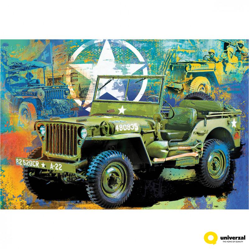 PUZZLE 550 DELOVA 8551-5598 MILITARY JEEP TIN 