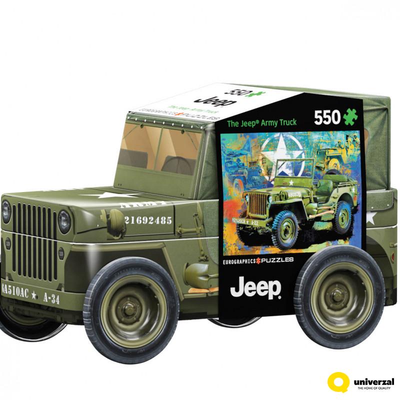 PUZZLE 550 DELOVA 8551-5598 MILITARY JEEP TIN 