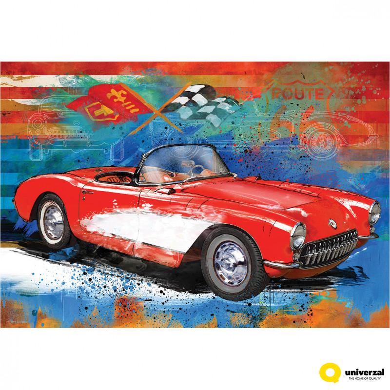 PUZZLE 550 DELOVA 8551-5599 CORVETTE CRUISING TIN 