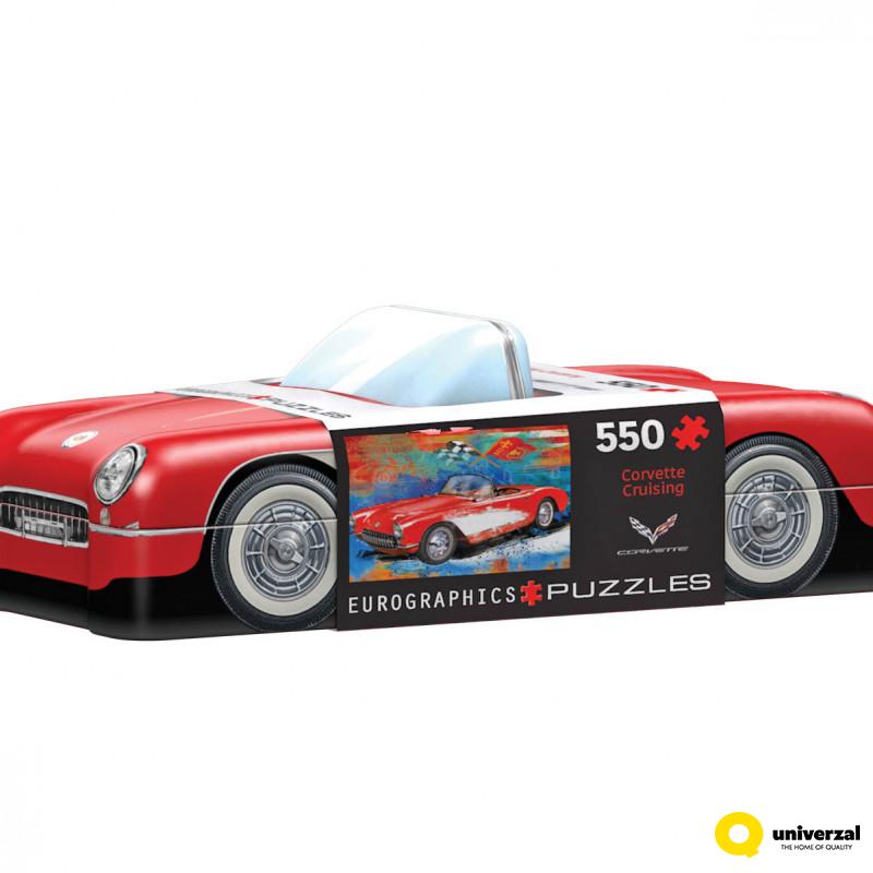 PUZZLE 550 DELOVA 8551-5599 CORVETTE CRUISING TIN 