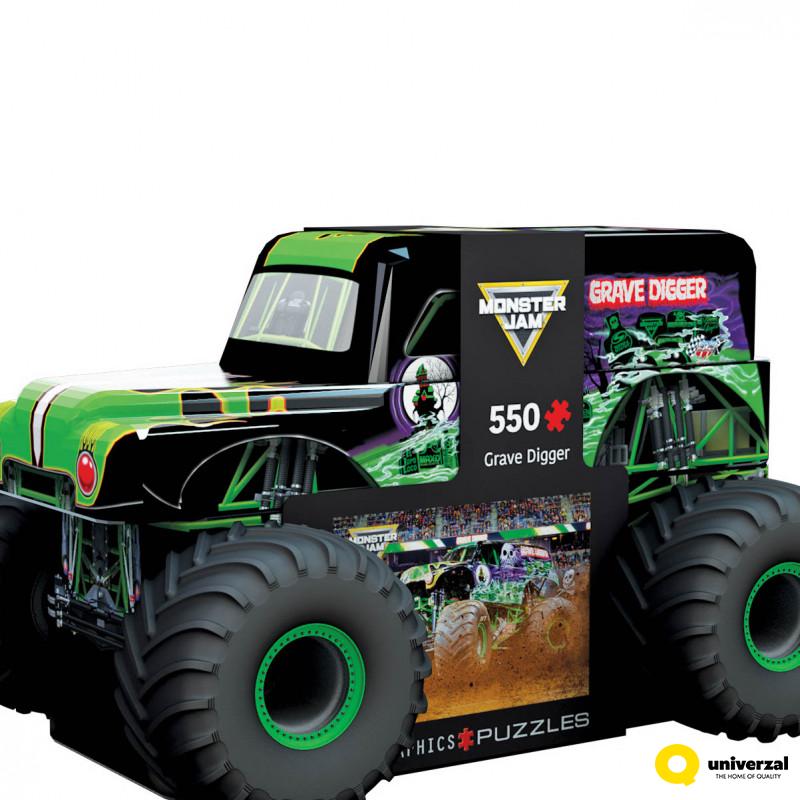 PUZZLE 550 DELOVA 8551-5943 GRAVE DIGGER TIN - MONSTER JAM 