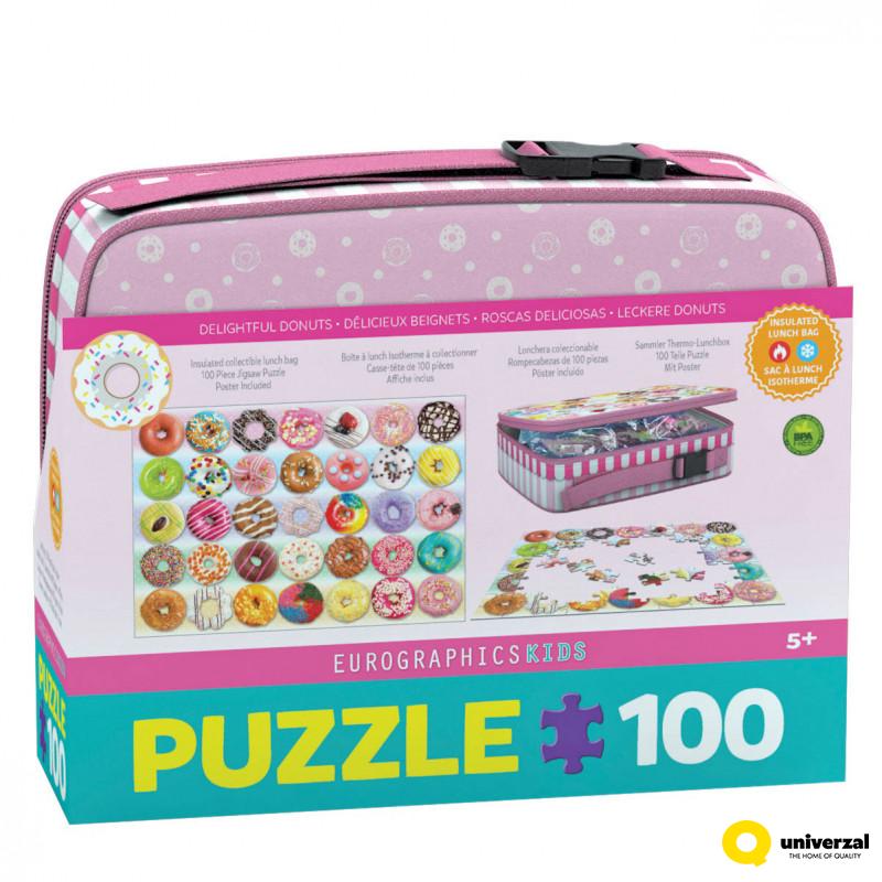 PUZZLE  LUNCH BOX  9100-5825 DELIGHTFUL DONUTS 