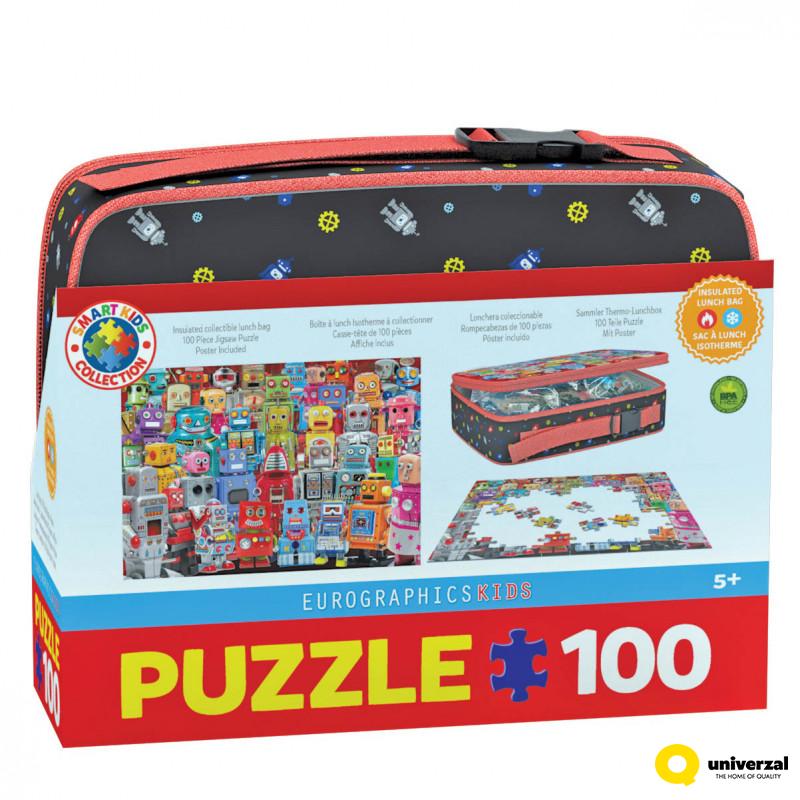 PUZZLE LUNCH BOX  9100-5827 ROBOTS 
