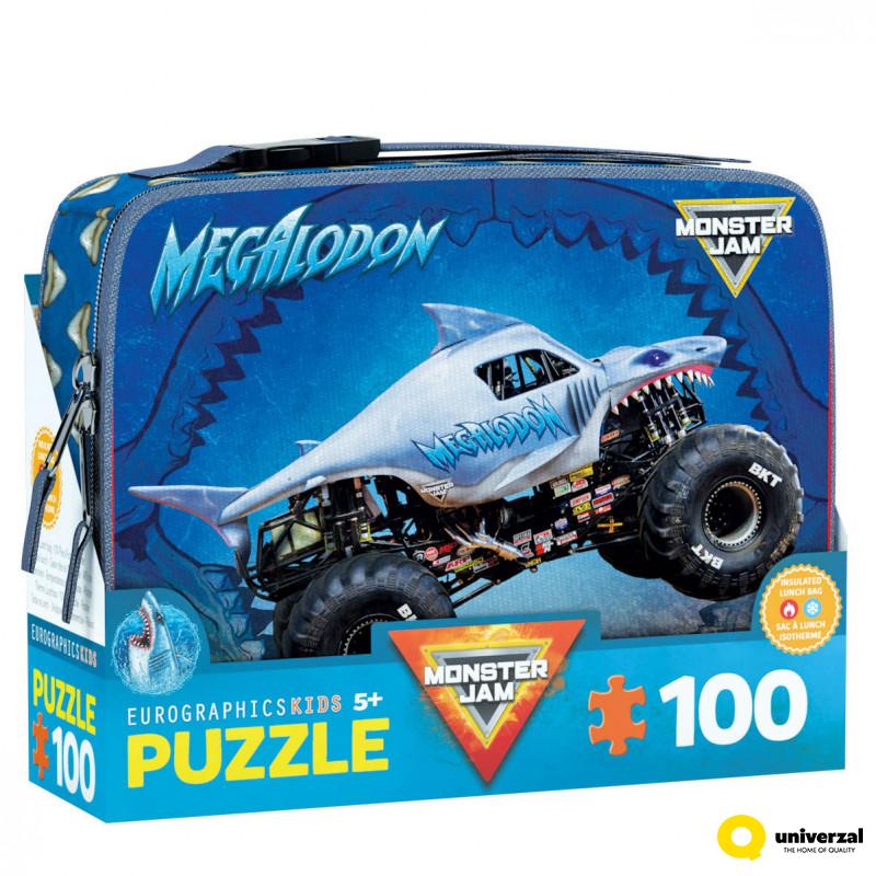 PUZZLE LUNCH BOX  9100-5939 MEGALODON MONSTER JAM 