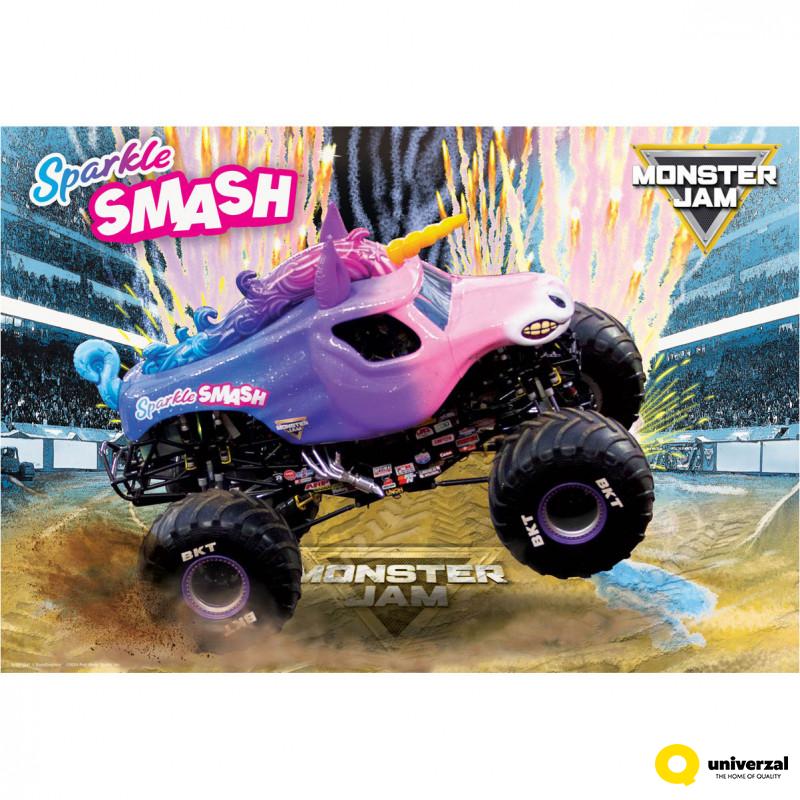 PUZZLE LUNCH BOX  9100-5947 SPARKLE SMASH - MONSTER JAM 