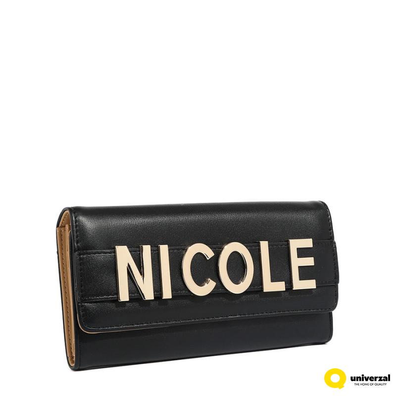 NOVČANIK KOPČA NICOLE LEE P7812 BLACK SS2025 