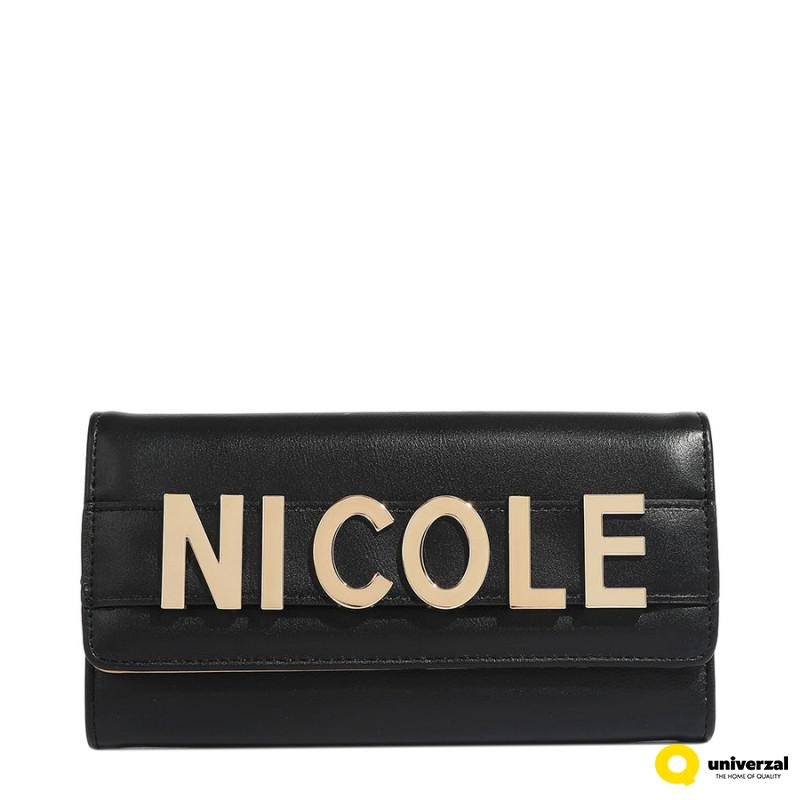 NOVČANIK KOPČA NICOLE LEE P7812 BLACK SS2025 