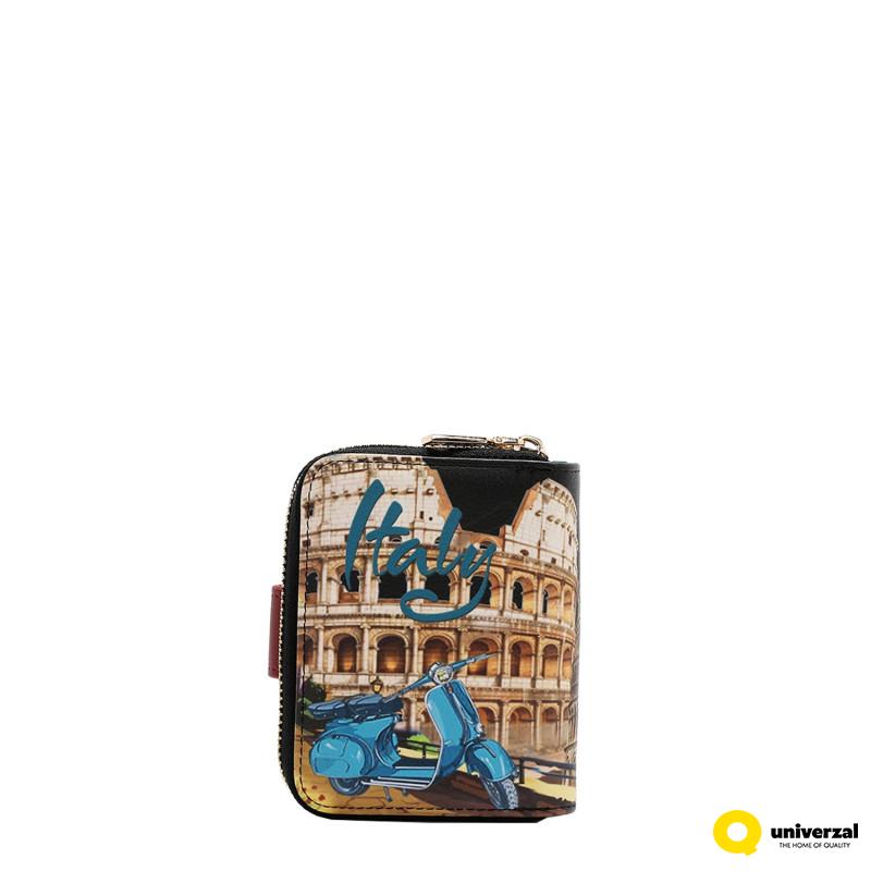 NOVČANIK SREDNJI SA KOPČOM NICOLE LEE PRT6903 MARTHA TRAVELS ITALY SS2025 