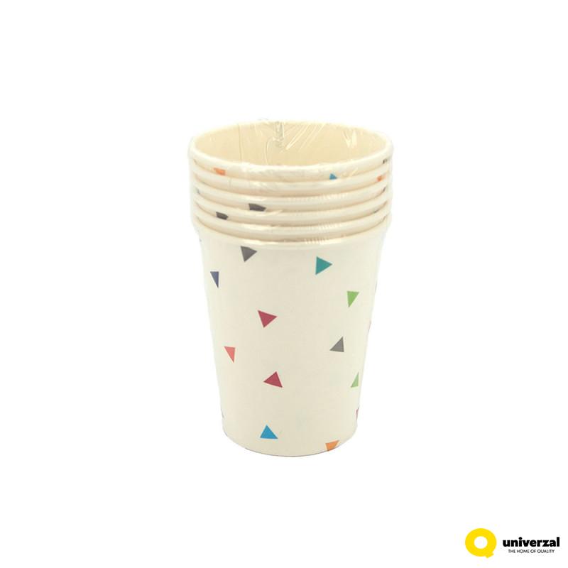 ČAŠA KARTONSKA 6/1 BELA 250ml OCTOPUS UNL-2531 