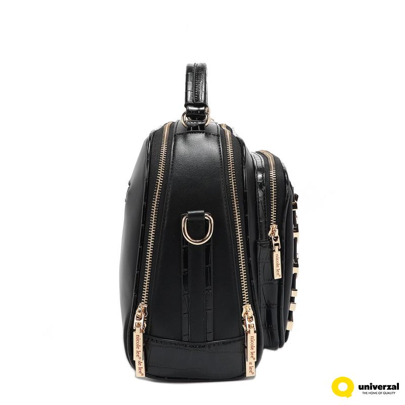 TORBA NICOLE LEE P17202 LOGO BLACK SS2025 