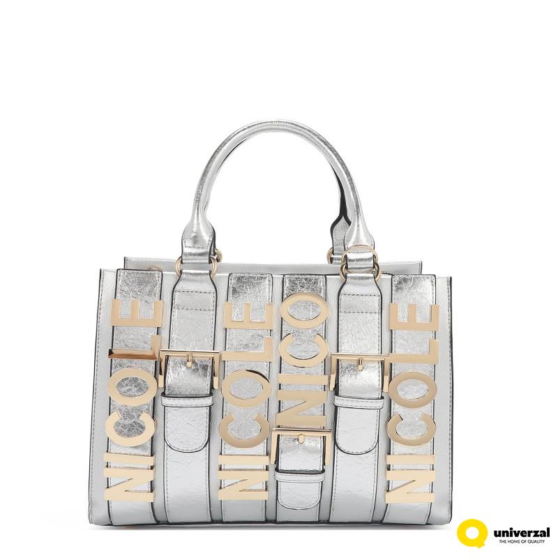 TORBA NICOLE LEE P17203 LOGO WHITE SS2025 