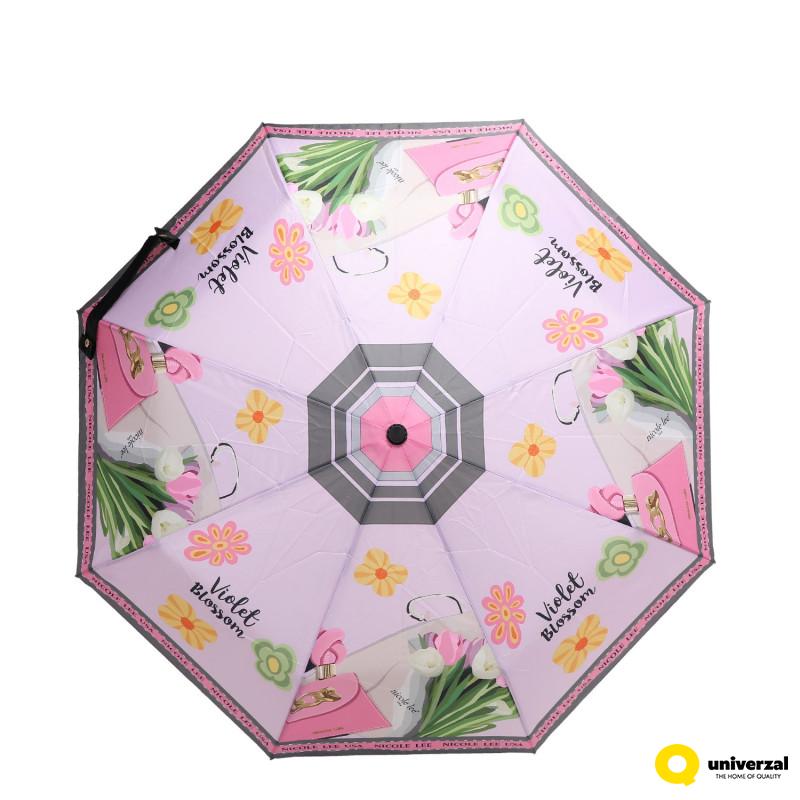 KIŠOBRAN NICOLE LEE UMB6519 VIOLET BLOSSOM SS2025 