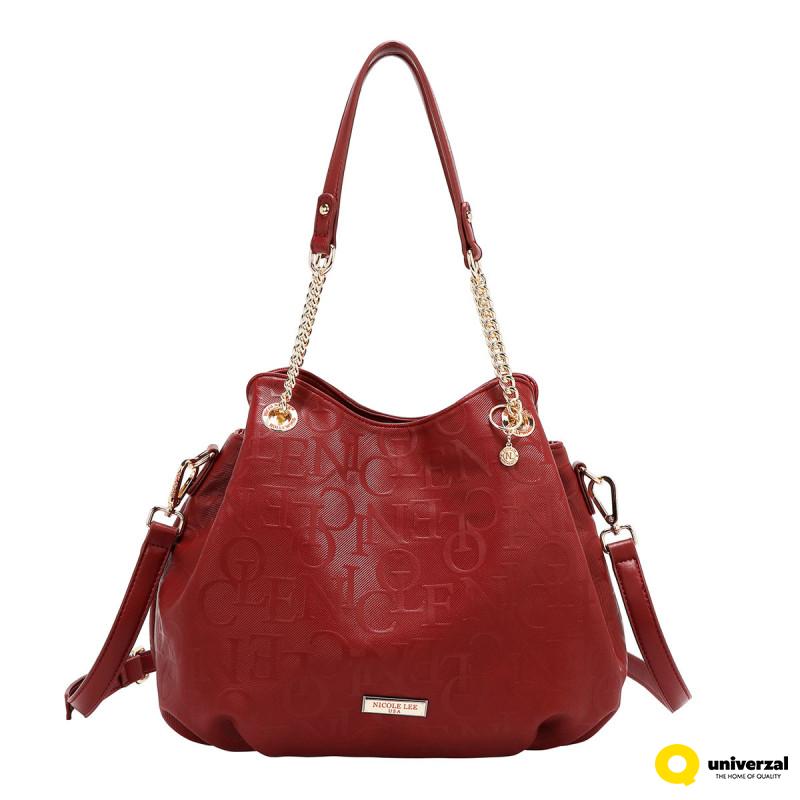 TORBA NICOLE LEE EMB17512 BURGUNDY 