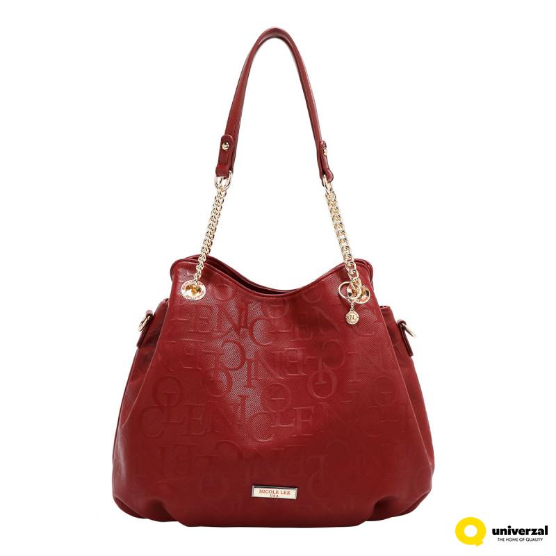 TORBA NICOLE LEE EMB17512 BURGUNDY 