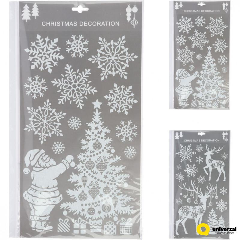 NOVOGODIŠNJI STIKERI ZA PROZOR BELI AWR301530XMAS 