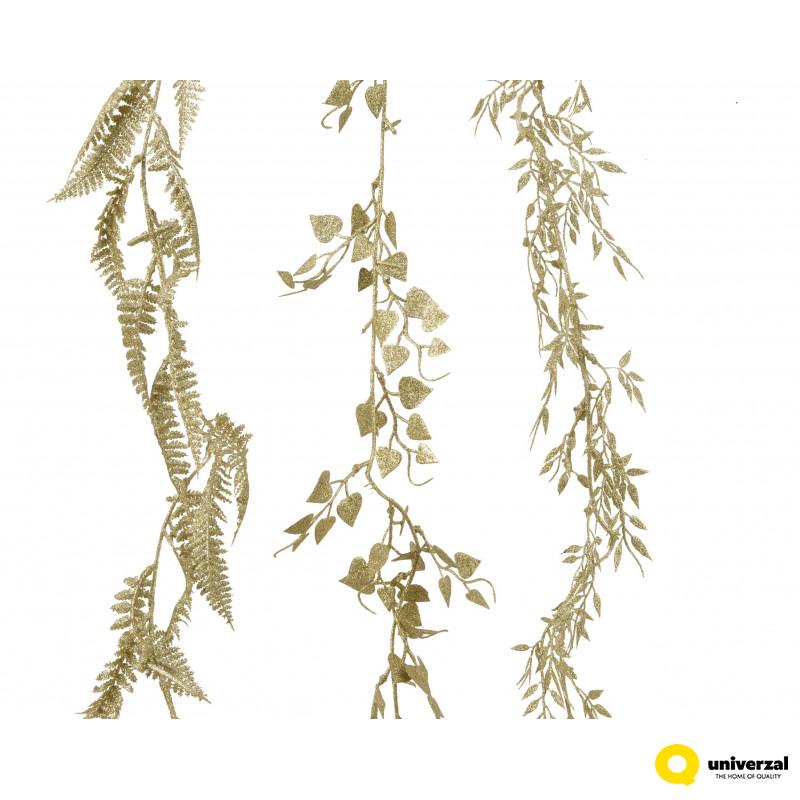 GIRLANDA NOVOGODIŠNJA GLITTER ZLATNA 180CM 000183 