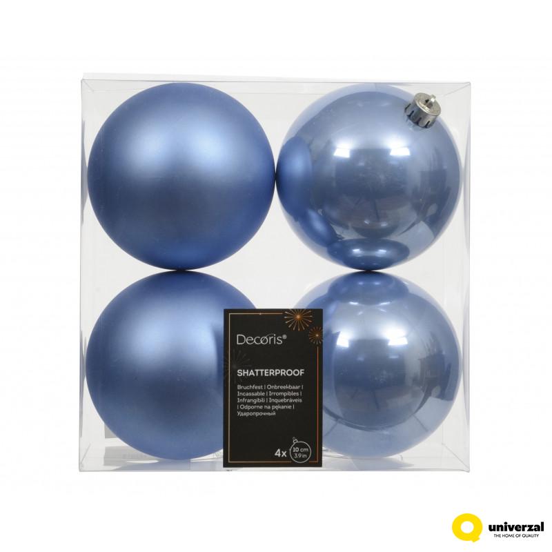 KUGLA NOVOGODIŠNJA 4/1 10CM SKY BLUE 022679 