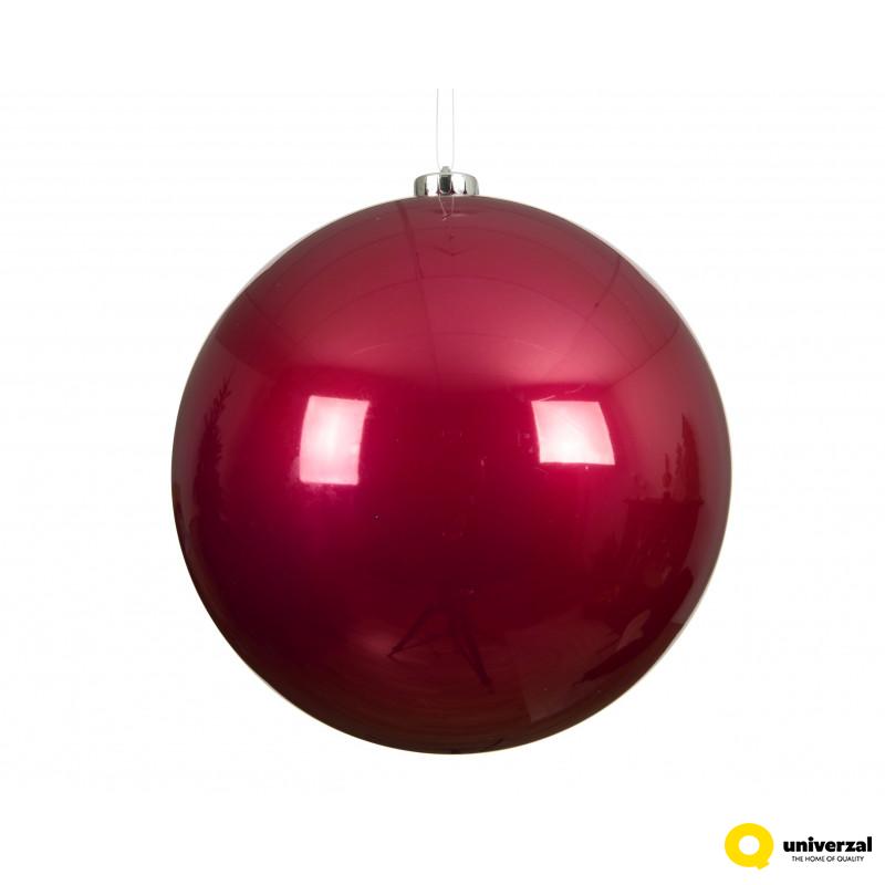 KUGLA NOVOGODIŠNJA 20CM PINK 022743 