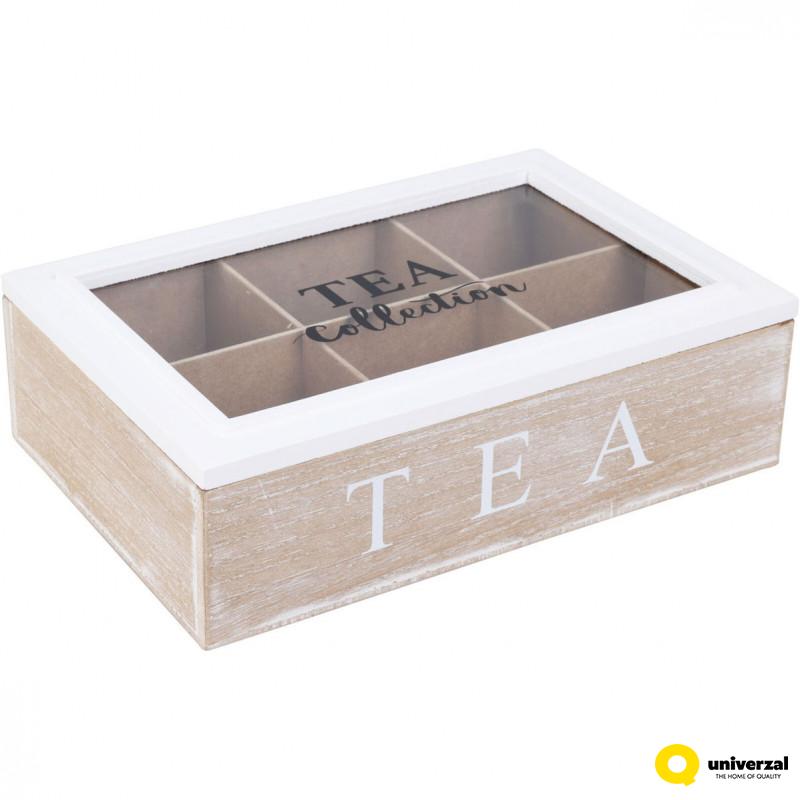 KUTIJA ZA ČAJ DRVENA 6 PREGRADA HZ1980450 