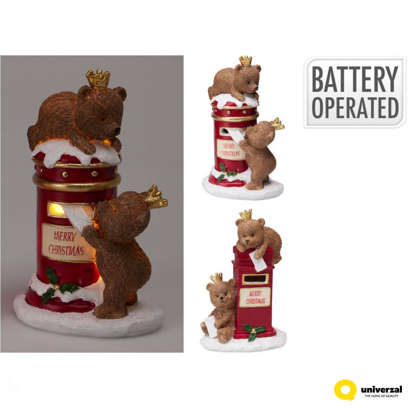 FIGURA NOVOGODIŠNJA POŠTANSKO SANDUČE SA MEDOM ALX913640 