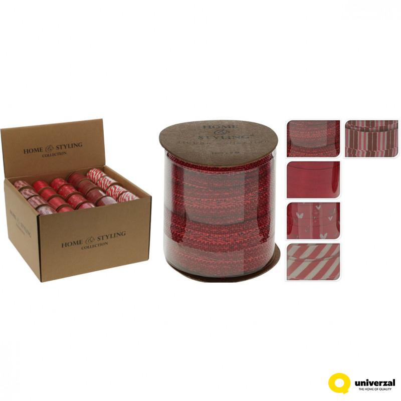 TRAKA UKRASNA ZA POKLON 1CMX5M RED 5 MOTIVA CAA822320 